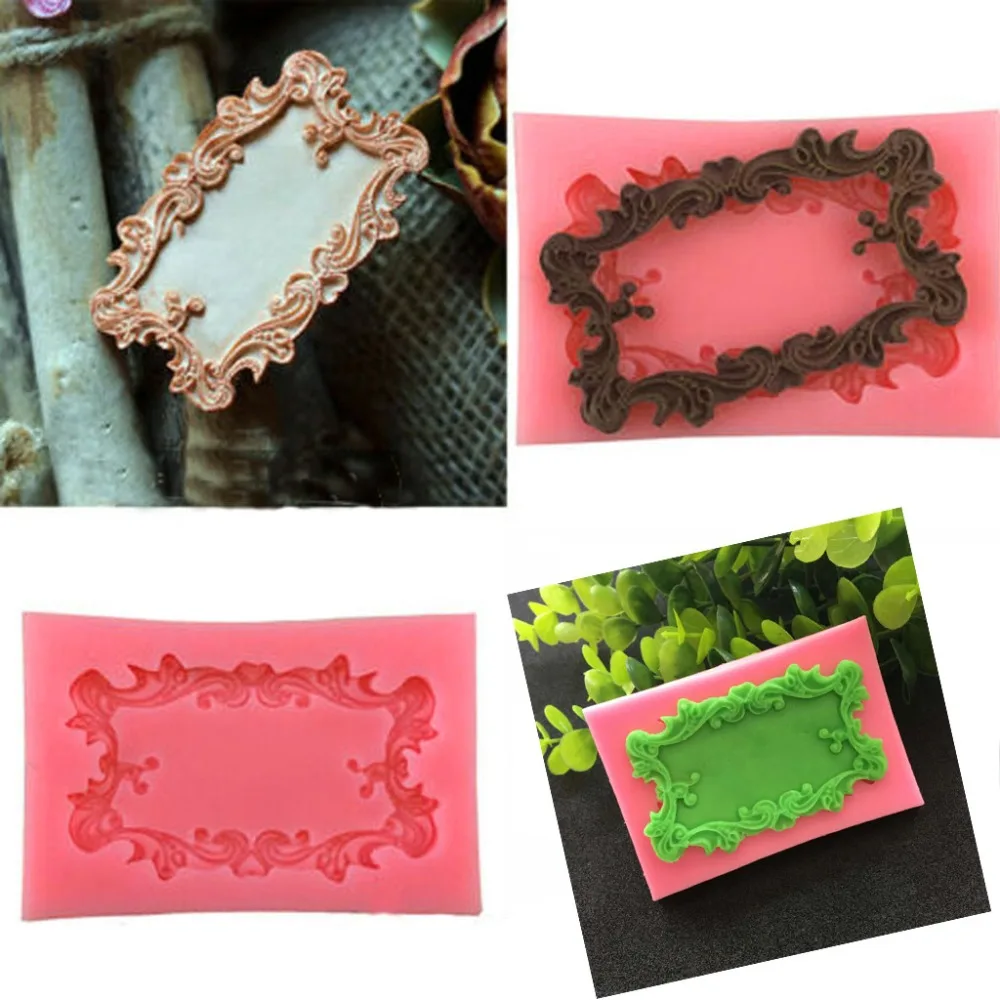 

Vintage Flower Border Silicone Mold Fondant Mould Cake Decorating Tools Chocolate Molds, Sugarcraft, Kitchen Accessories #F