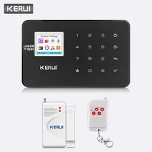 KERUI W18 Домашняя безопасность Wi-Fi GSM охранная сигнализация Система управления APP Arm PIR CO газовый дверной датчик 720P wifi IP камера сигнализация