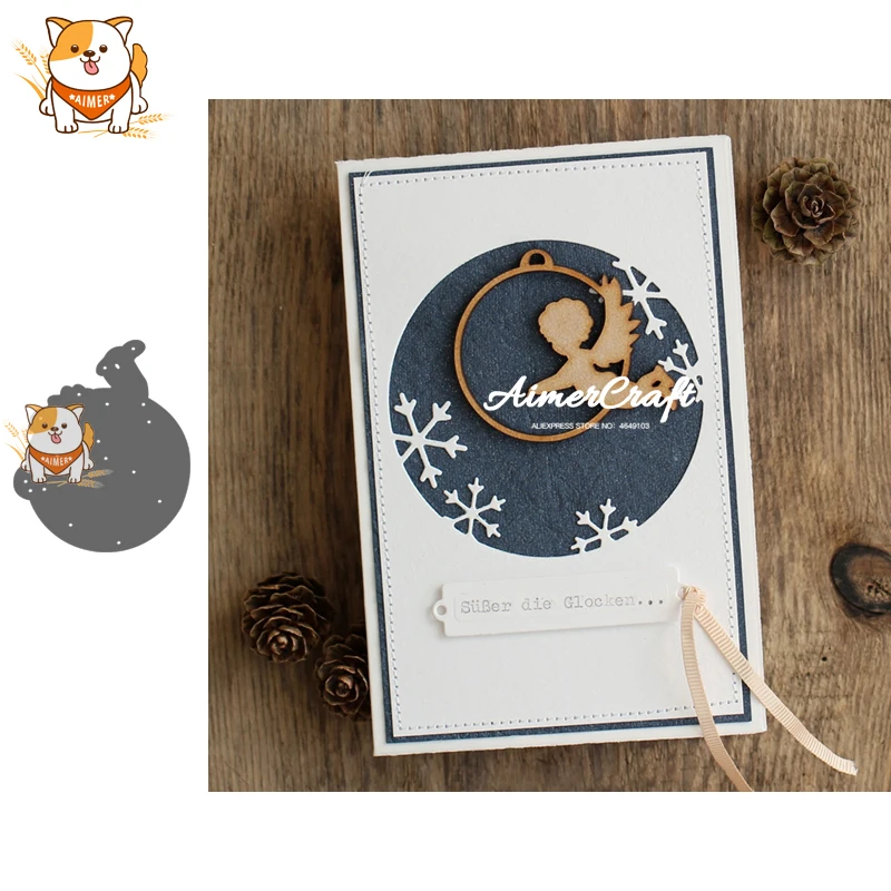 

Baby Angel Circle Metal Cutting Dies Scrapbooking Stencil For DIY Paper Card Decorative Embossing Die Cut Craft Dies New 2019
