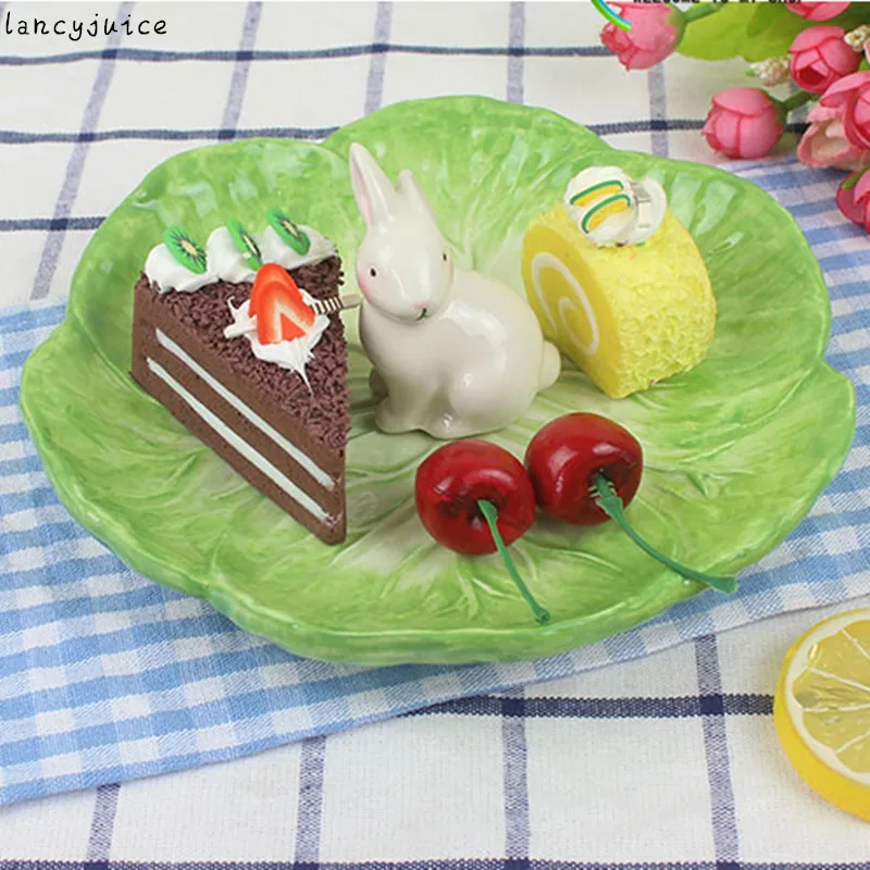 Porcelain Bowl Day Rabbit Salad Plate Bunny Tableware Ceramic Kids