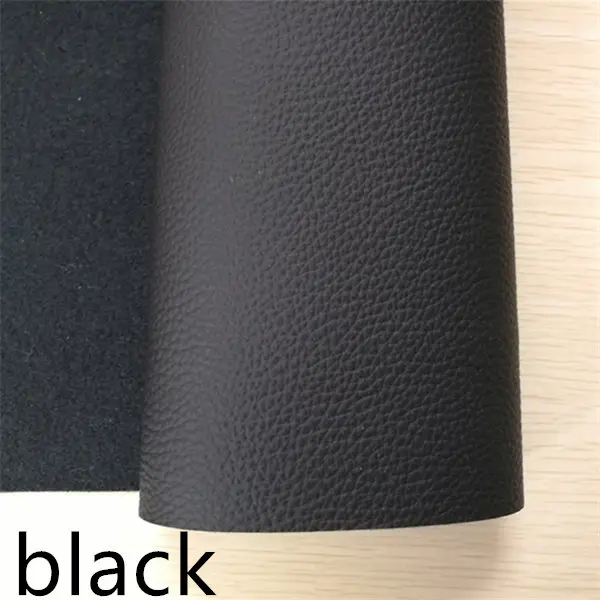 

Free shipping 7.6*12inch synthetic balck solid leather fabric for DIY accessories