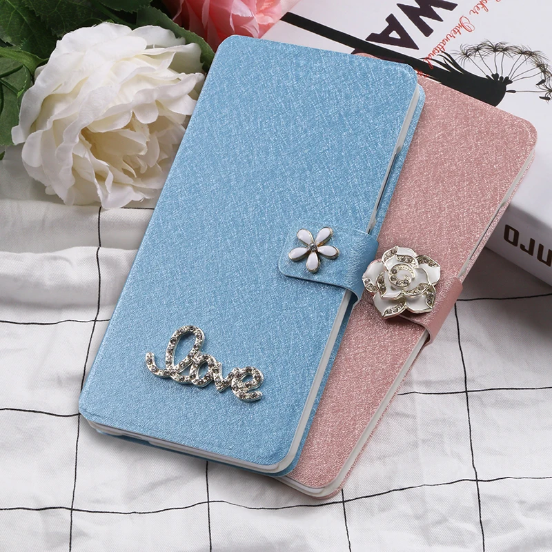 

Flip Silk Phone Case for Wiko Sunny Max Sunny2 Plus Fundas wallet style slots capa cover protective kickstand PU leather Luxury