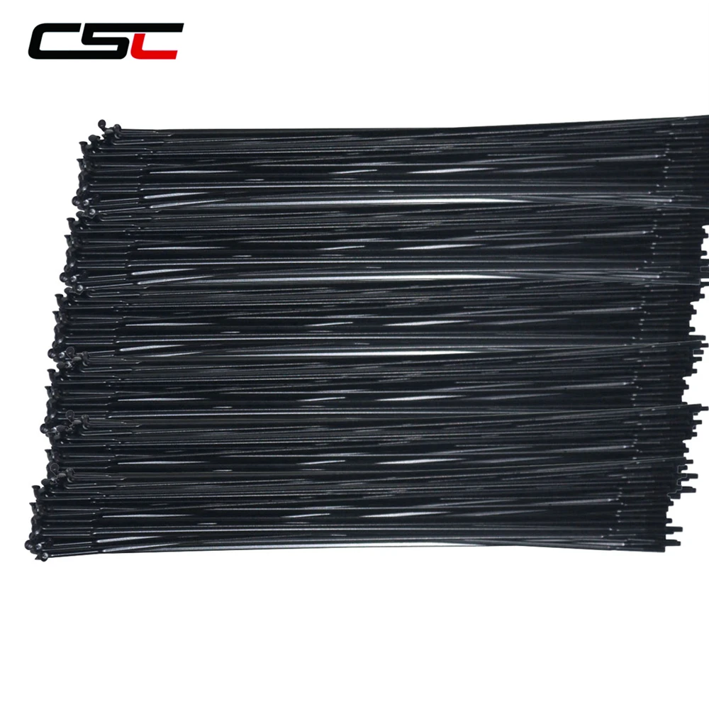 Bicycle Spokes Bike Spokes Nipples 12 piece Ultralight 4.3g/pcs CN MAC 424 Aero Bladed Spokes with Alloy Nipples for Road/MTB, J-bend / Straight Pull