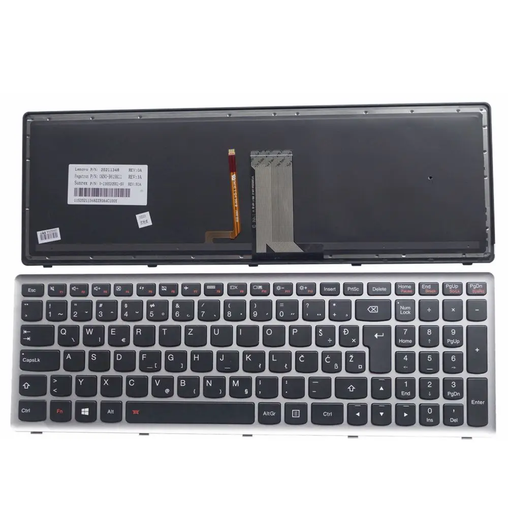 Клавиатура GZEELE с хорватской подсветкой для Lenovo Ideapad Z710 U510 SV клавиатура