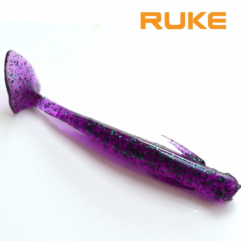 Ruke Worm Barde Demon Soft Lures 50mm 0 9g 5pcs lot 4 Colors Soft 