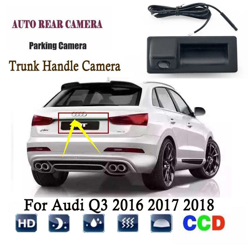 Автомобильная камера заднего вида для Audi Q3 вместо оригинальной заводской камеры багажника/камера заднего вида