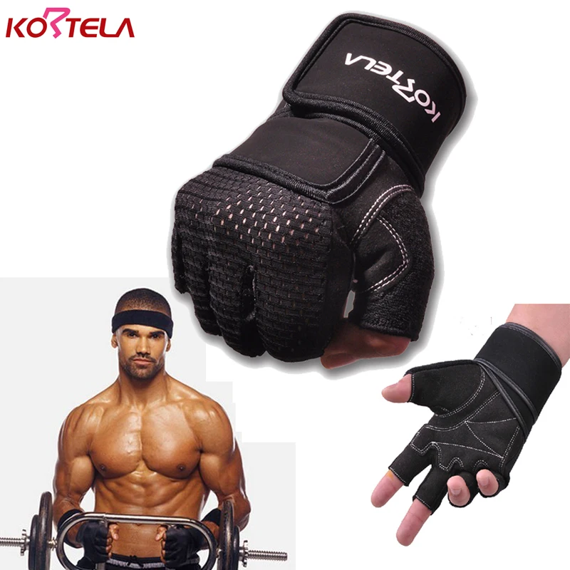 Kortela كمال الأجسام رياضة اللياقة البدنية قفازات النساء الرجال مع حزام طويل الاثقال الحديد دمبل crossfit pesas gimnasio Kortela كمال الأجسام رياضة اللياقة البدنية قفازات النساء الرجال مع حزام طويل الاثقال الحديد دمبل crossfit pesas gimnasio