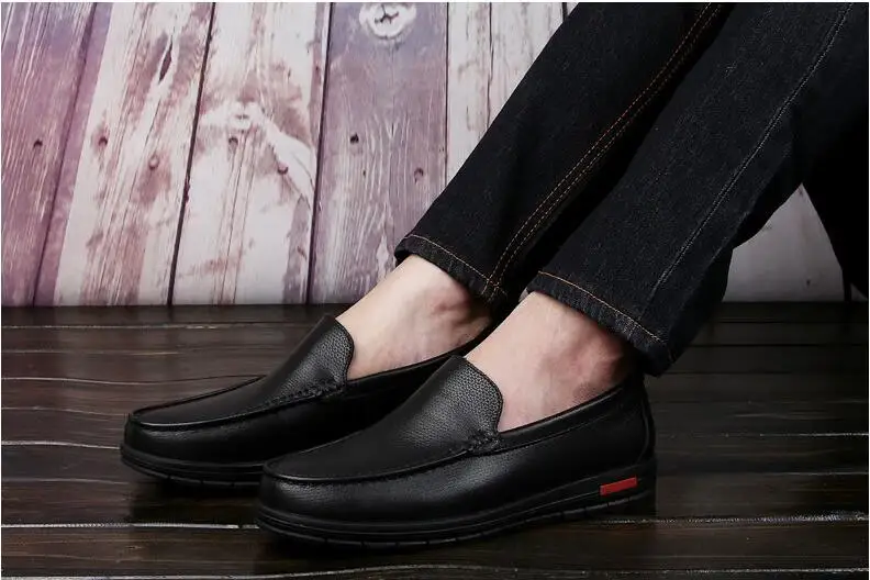 EIOUPI/высокое качество; дизайн; модные мужские в деловом стиле из натуральной кожи; повседневная обувь; дышащие мужские туфли-лодочки; lh508