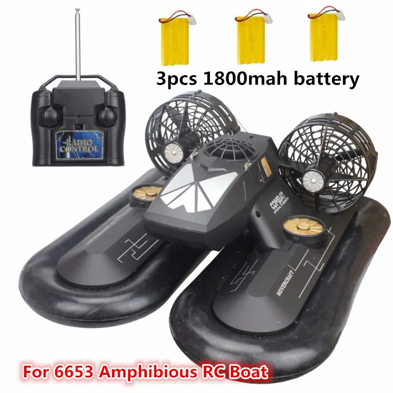 Peças de Reposição da Bateria v da Bateria para 6653 Vender Anfíbio Hovercraft Barco rc 3 Pcs 9 1800 Mah Hot 6653