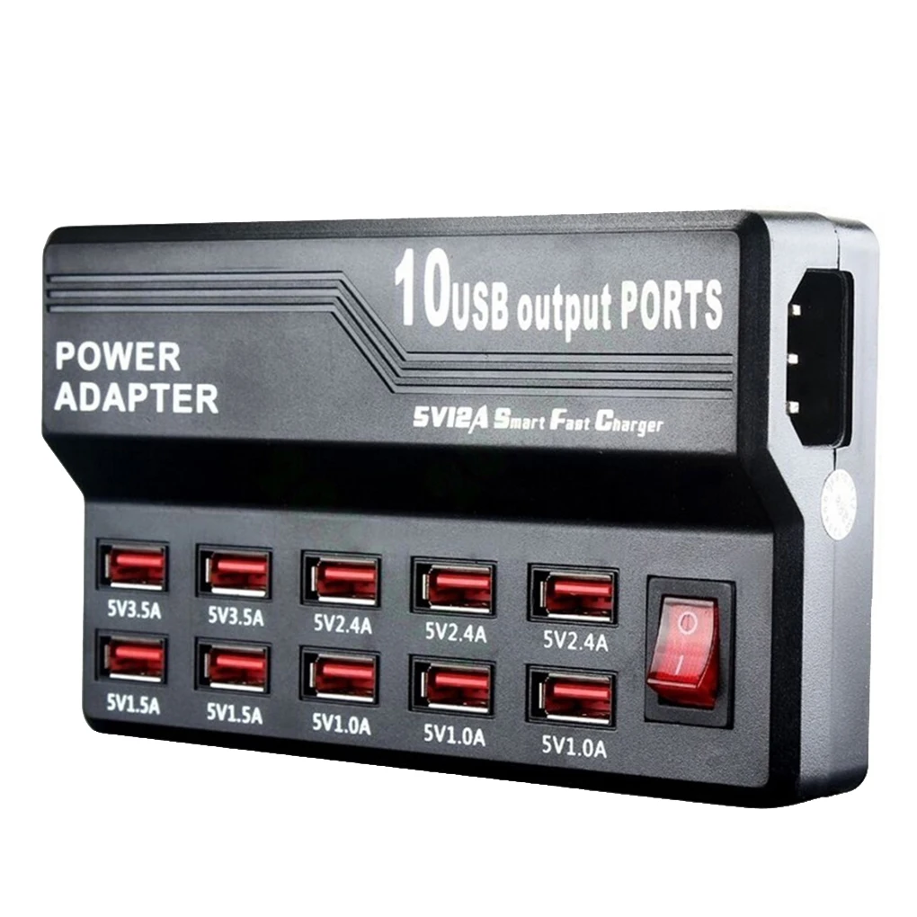10 منافذ USB الهاتف المحمول اللوحي الذكية سريع شاحن لسطح المكتب الهاتف كاميرا مراقبة شحن محول محطة 10 منافذ USB الهاتف المحمول اللوحي الذكية سريع شاحن لسطح المكتب الهاتف كاميرا مراقبة شحن محول محطة