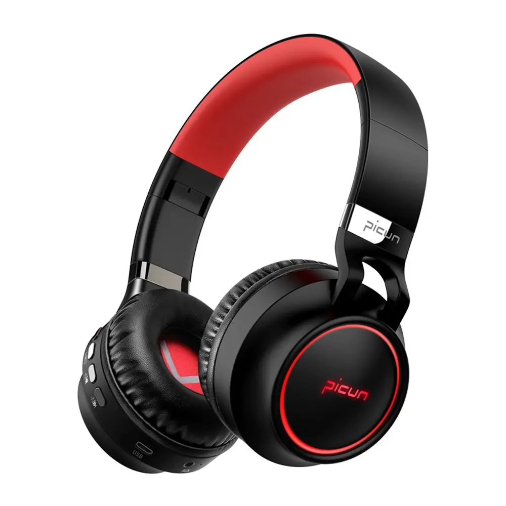 Светящиеся стереонаушники Casque Audio Bluetooth беспроводная большая гарнитура