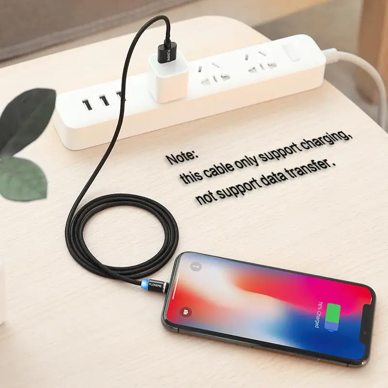 Магнитный светящийся кабель FLOVEME для Apple iPhone X 8 Micro USB Xiaomi C Type Samsung Galaxy S9 зарядное