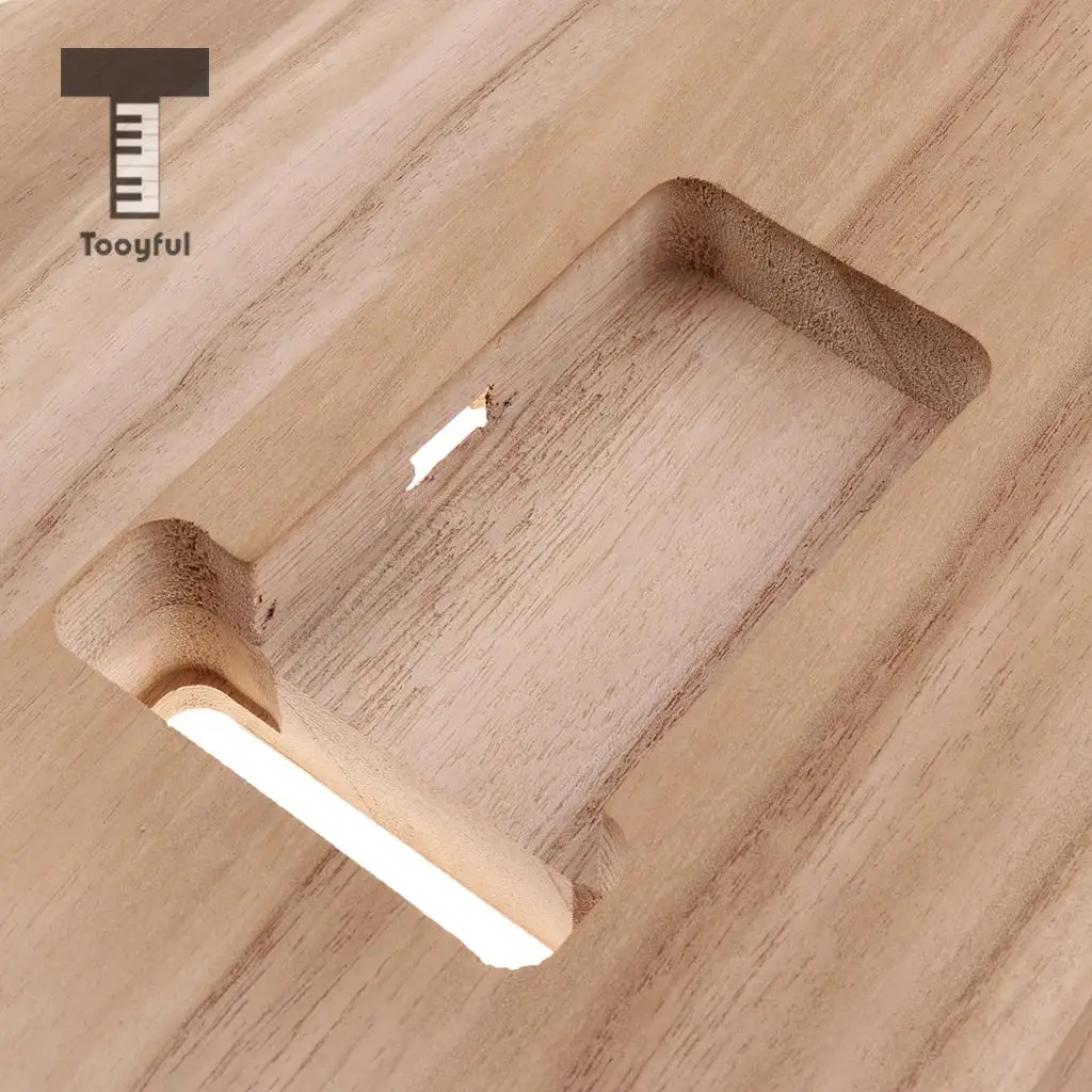 Tooyful Solid Wood Electric Guitar Replacement Unfinished Body Barrel Material for Strat ST Guitar DIY Parts