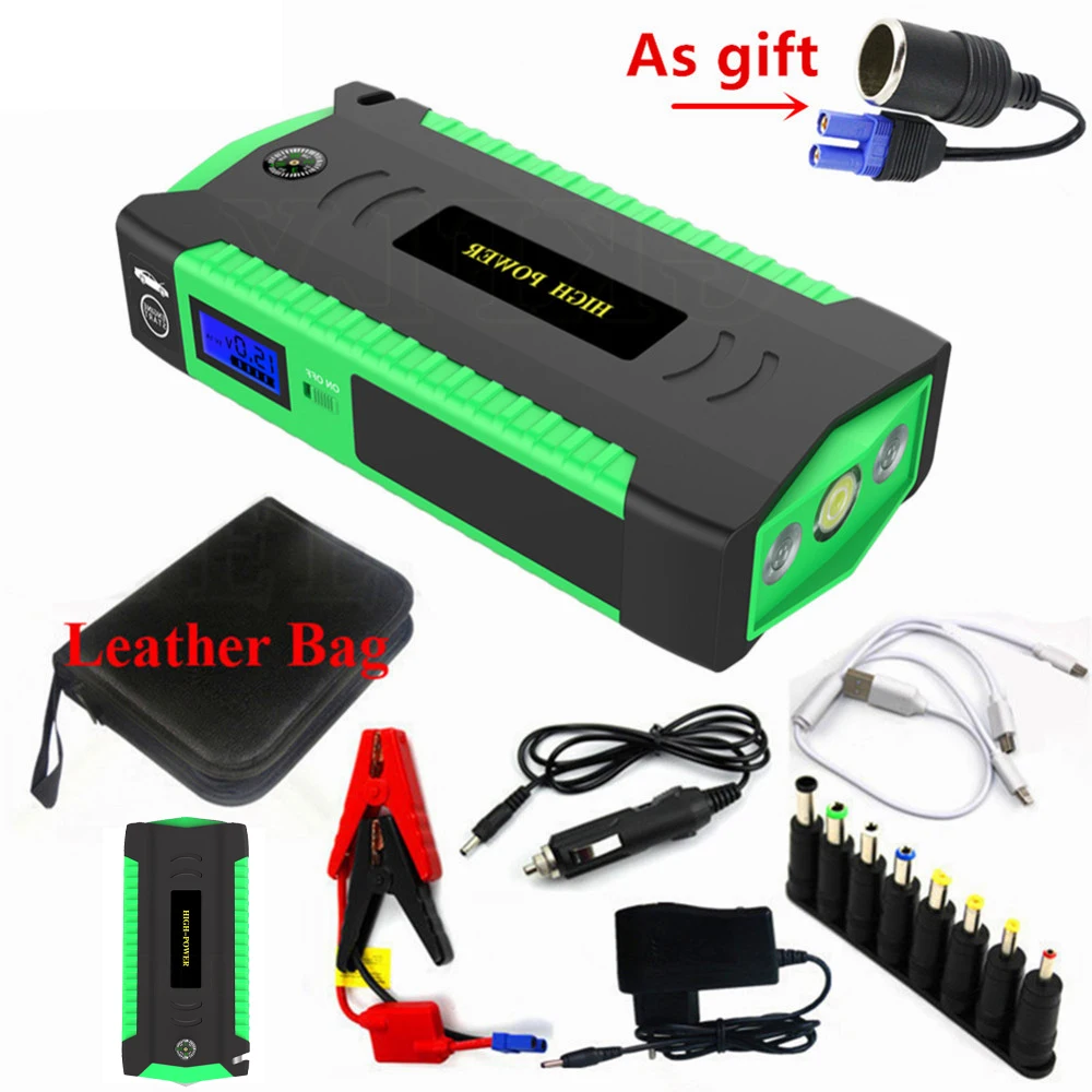 

High Capacity Jump Starter 16000mAh Emergency Starting Device Power Bank 12V 600A Car Charger Battery Booster Buster