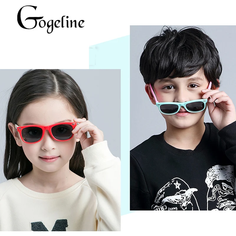Children Polarized Sunglasses Kids Boys Girls Ultra-soft Silicone Glasses New