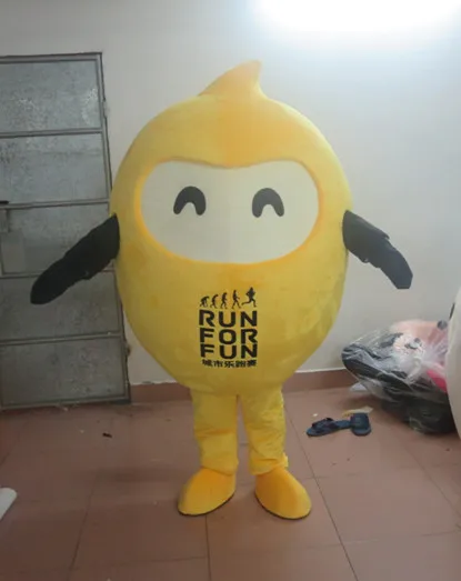 

Latest high quality yellow bean mascot costume Holiday special clothing