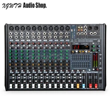 12 микшер каналов 16 DSP цифровой эффект реверберации USB+ 48 В Phantom power Bluetooth Звуковая микшерная консоль для DJ сценического аудио оборудования