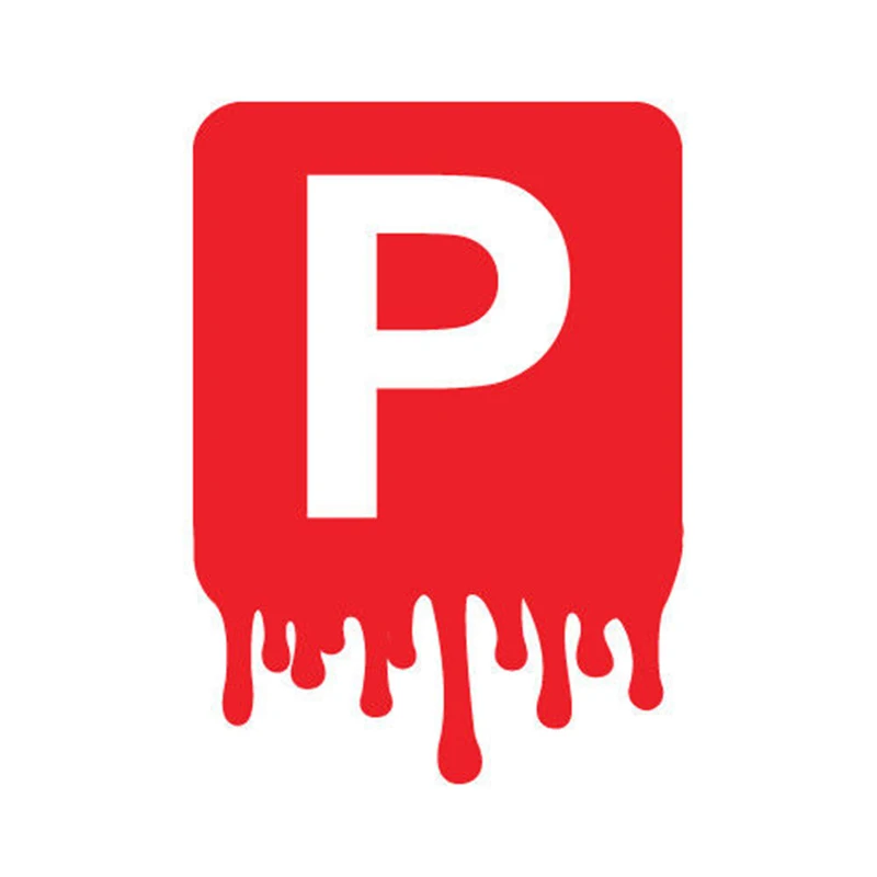 

2X P PLATE RED PAINT JDM Sticker Decal Car JDM Garage Drift Vinyl