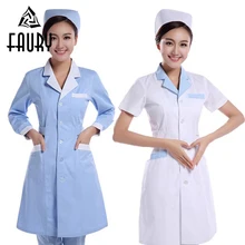 Женский доктор униформа медсестры больничный медицинский скраб длинный карман пальто женский хирургический магазин красоты Рабочая одежда s-xxl