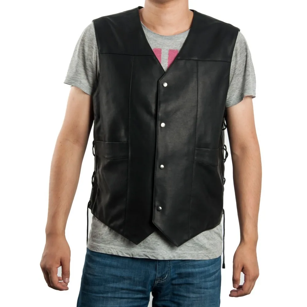 Хэллоуин Ходячие мертвецы дарил Диксон PU кожаный жилет Крылья Ангела куртка