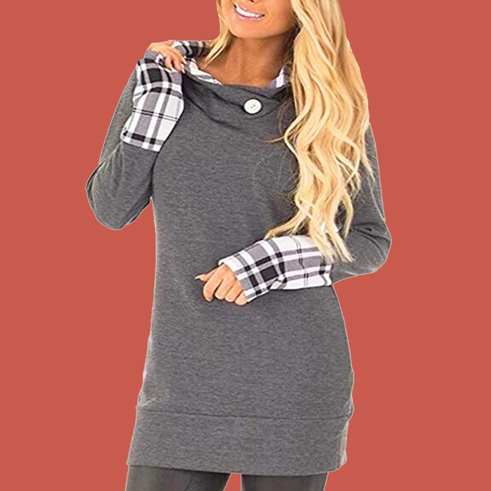 Sudadera Mujer Con Capucha - Manga Ancha, Diseño De Parches, Tejido Poliéster, Para Primavera/Verano