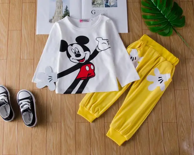 Г. Комплект одежды для малышей с принтом Микки Мауса; модная одежда