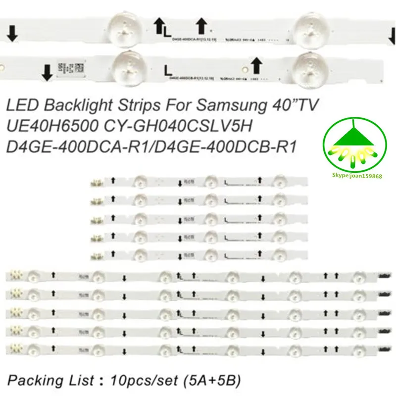 10 шт./лот (9 светодиодов) светодиодная подсветка для Samsung 40 &quotTV 2014SVS40 UN40J6300 D4GE-400DCA-R1