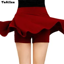 Летние корейские юбки, Безопасная мини-юбка, брюки, женская короткая плиссированная юбка с высокой талией, Falda, модная Яркая юбка
