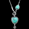 vintage fashion Bohemian Charm Heart Bib Collar Statement Kolye Pendant Necklace Collares Women Jewelry ► Photo 3/6