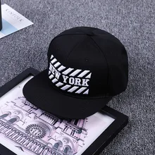 Модная Повседневная одноцветная Женская бейсбольная кепка с буквенным принтом в стиле Нью-Йорк для мужчин, Спортивная Кепка в стиле хип-хоп, Кепка унисекс с вышитым рисунком