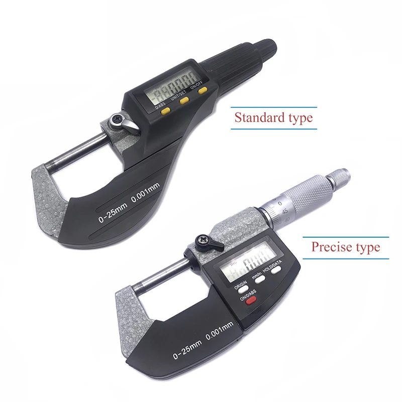 

0-25 mm electronic outside micrometer 0.001 mm with Extra Large LCD Screen digital micrometer electronic Digital Caliper gauge