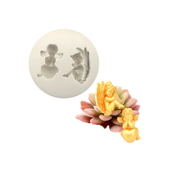 

Angel Fondant Silicone Cake Mold Cake Decorating Tools Silicone Baking Cake Molds Candy Clay Gumpaste Chocolate Moulds