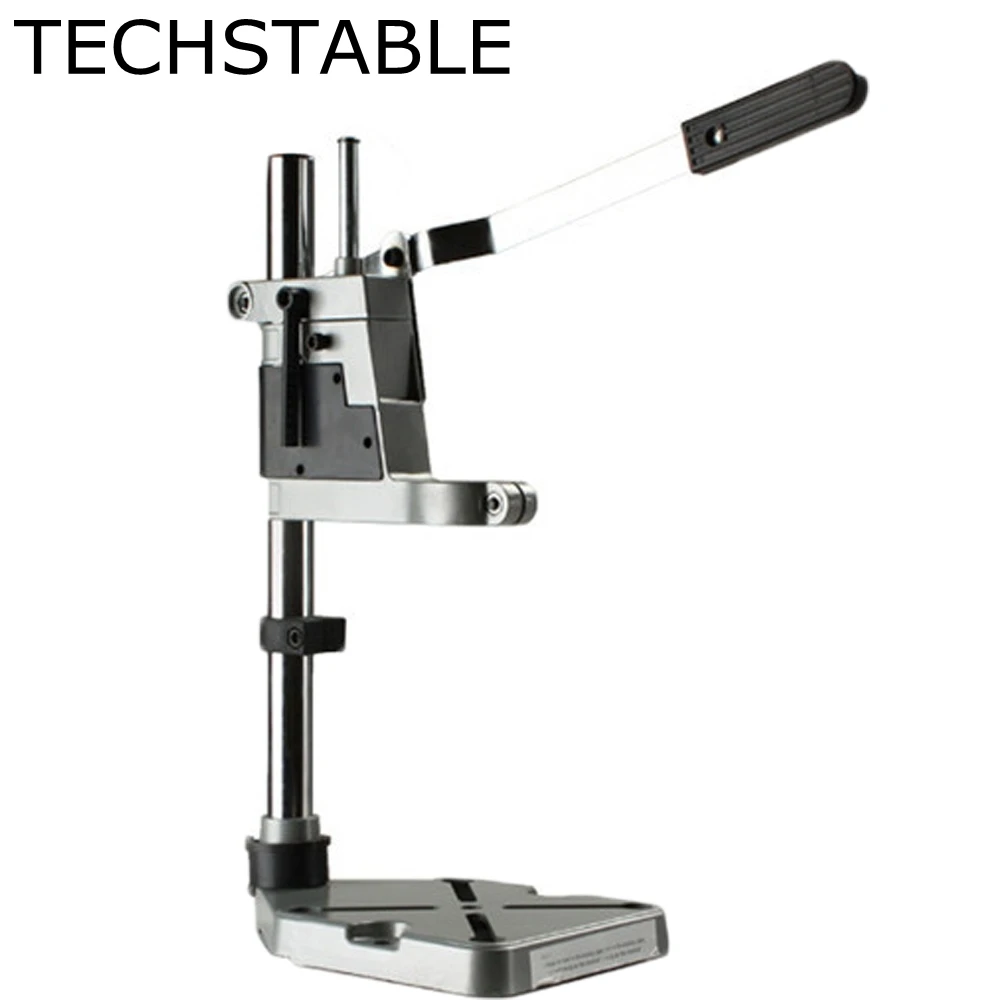 TECHSTABLE Aluminum bench Drill Stand Double head Electric Drill Base