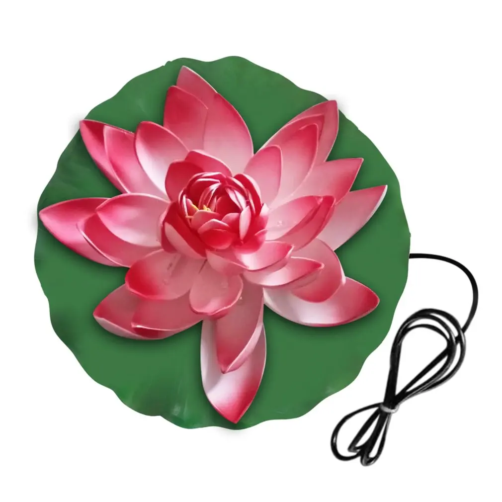 Kopen ICOCO 0.06 w Solar LED Lotus Flower Lamp Water Slip Licht Outdoor Drijvende Lantaarn Vijver Nachtlampje voor Tuin Zwembad yard