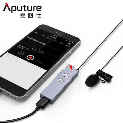 

Aputure A.Lyra Omnidirectional Lavalier Smartophone Microphone for iPhone Sumsang Nikon Canon DSLR Recorder Mobile Cell Phone
