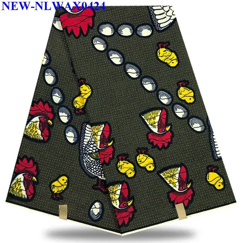 

2019 wholesale latest fashion design very popular Dutch wax african 100%cotton african fabric for dress LY4958