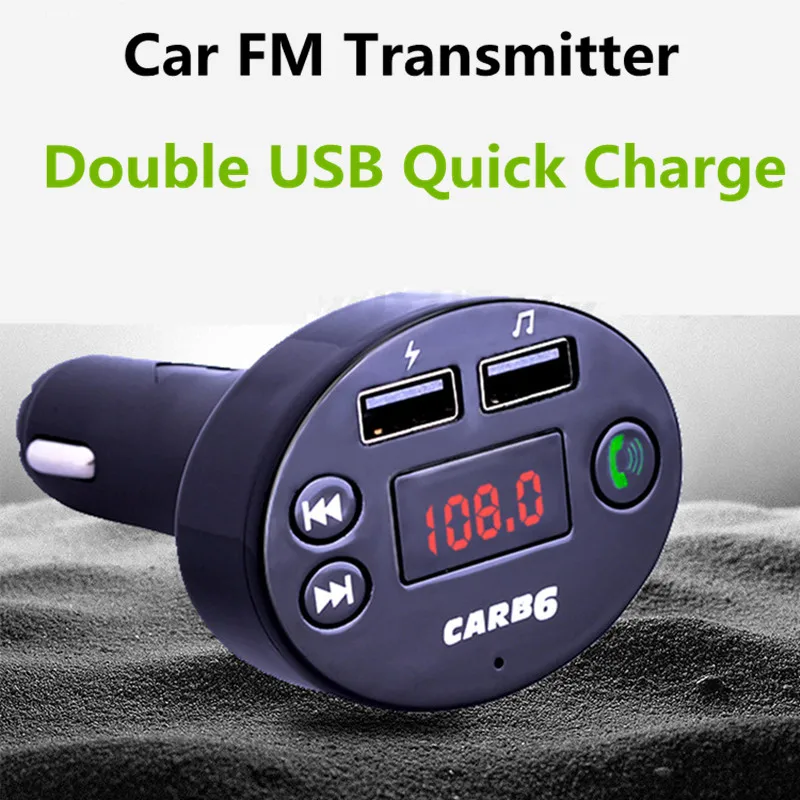 

CHUNMU Car Bluetooth MP3 Player Manufacturer Support TF Card Car Bluetooth receiver Quick Charging With LED FM Transmitter