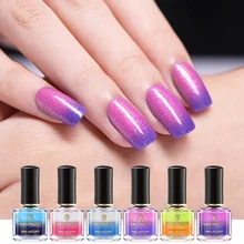 

BORN PRETTY Thermal Nail Polish Nail Art Varnish Color Changing Shimmer Colorful Temperature Change Manicure 6ml