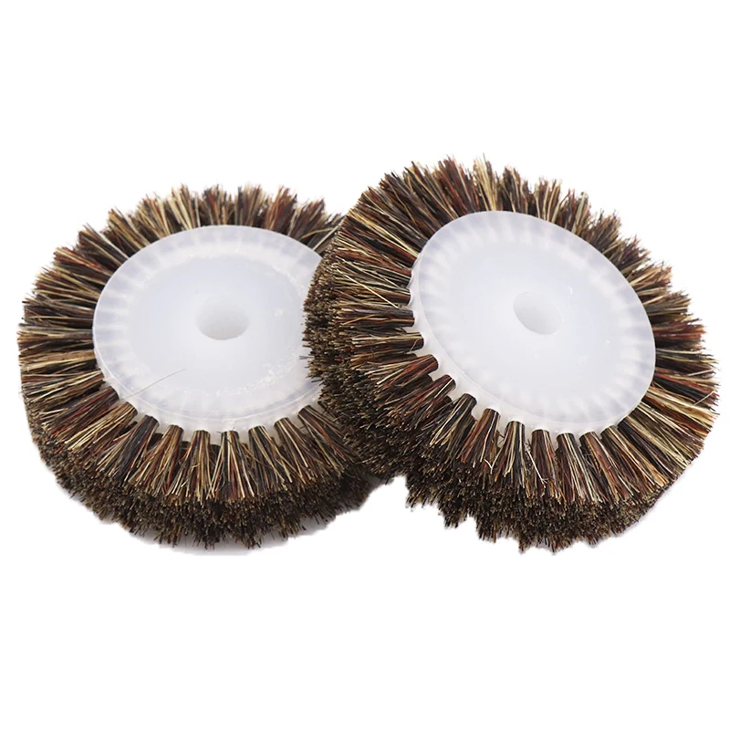 1 PCS 3 Inch Plastic Core Horse Hair Polishing Wheel Horse Hair Brush