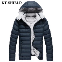 2017 New Winter Parka Outerwear Men Jacket Warm Thickening Down Cotton Hooded Jacket For Men Parka