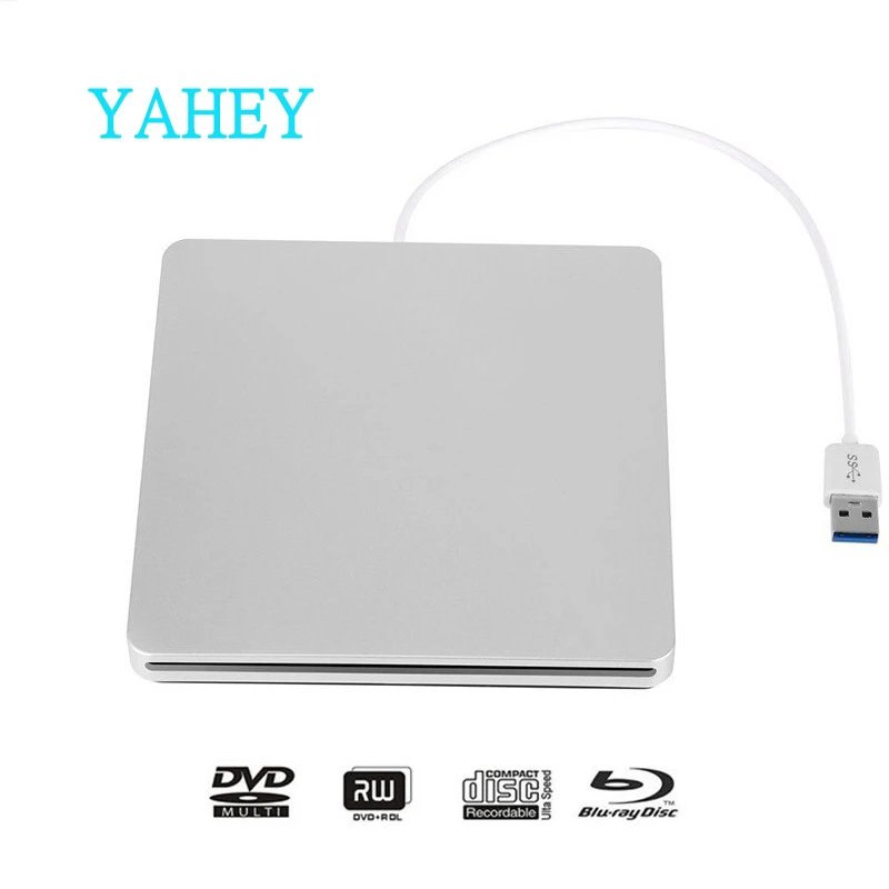 

Ship from Europe USB 3.0 Blu-ray BD-RW Player Slot Load External DVD Burner Bluray Drive DVD RW Writer for Apple Laptop Computer