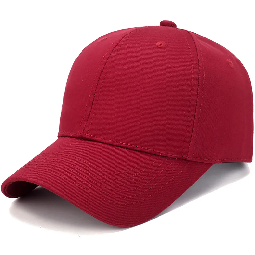 Унисекс Кепка для бейсбола Твердая Цвет хип-хоп Регулируемая Snapback шляпа крутая шляпа от солнца Casquette Gorras Бейсбол Czapka Z Daszkiem# BL5 - Цвет: Red