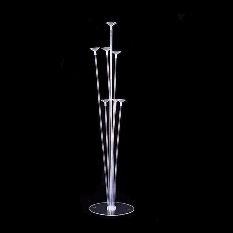 

1set Balloons Holder Column Stand Clear Plastic Globos Stick Birthday Party Decoration Kids Wedding Decor Ballons Fixed Supplies