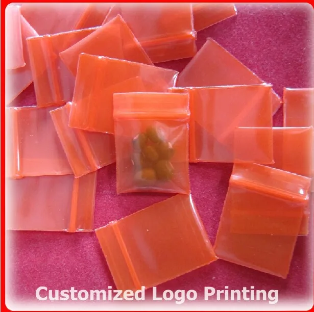 300x 1.8*2.5cm Thick 0.2mm Red Ziplock Zip Zipped Lock Reclosable