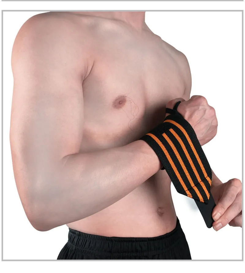 1 шт. спортивный браслет для тяжелой атлетики, нарукавник для тренажерного зала, фитнеса, поддержки запястья, ремни, обертывания, бинты, тренировочные безопасные повязки на руку