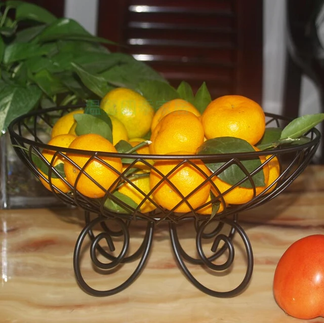 Wrought Iron Fruit Basket European Basin Fashion Creative Wrought Iron Fruit Basket European Basin Fashion Creative Bowl Of Candy Plate