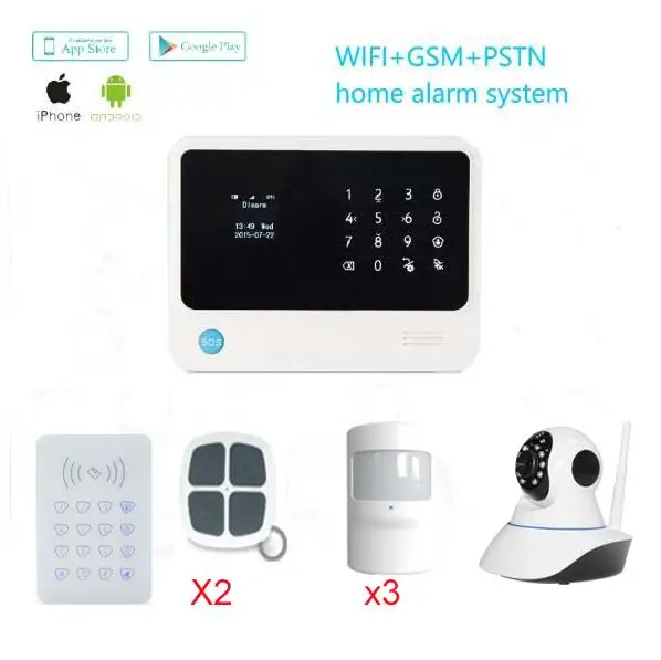 433 мГц русский/испанский/английский/французского языков gsm Wi Fi сигнал Системы