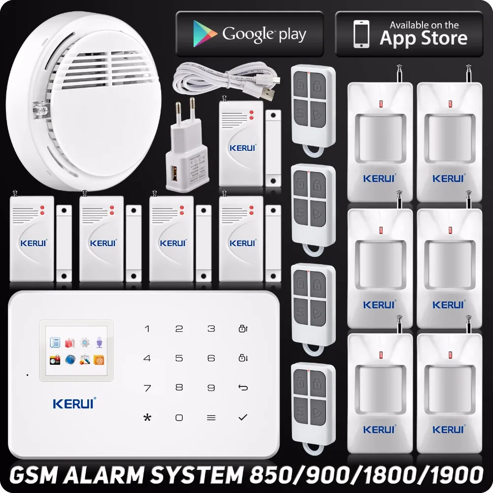 Kerui Intelligent Security Alarm System Iphone IOS Android APP TFT