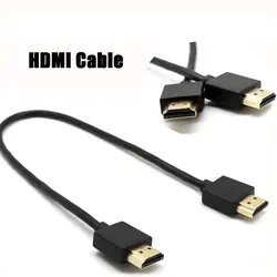 Ультратонкий HDMI Кабель привести для ноутбука к ТВ Высокое качество 3D Circula дропшиппинг April03