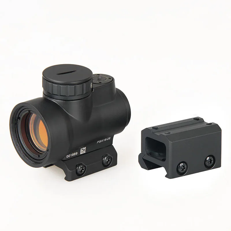 

PPT Tactical TRIJICON MRO Style 1x Red Dot Sight Scope with High and Low Picatinny Rail Mount Base Hunting Shooting gs2-0105